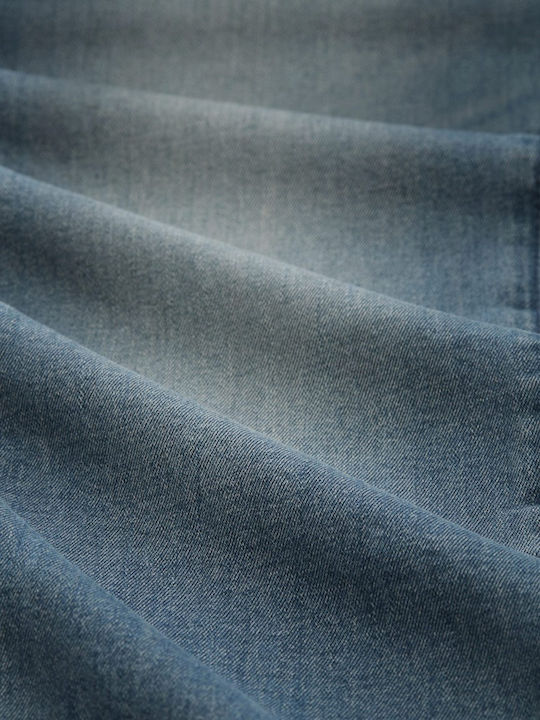 Pantalon De Blugi Elastic Slim Fit Mid Stone Albastru Gri Pentru Bărbați