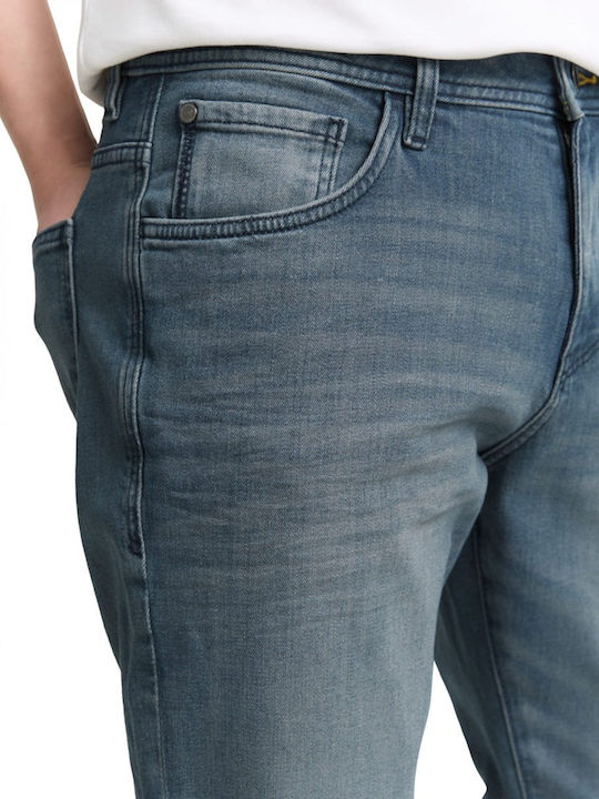 Pantalon De Blugi Elastic Slim Fit Mid Stone Albastru Gri Pentru Bărbați