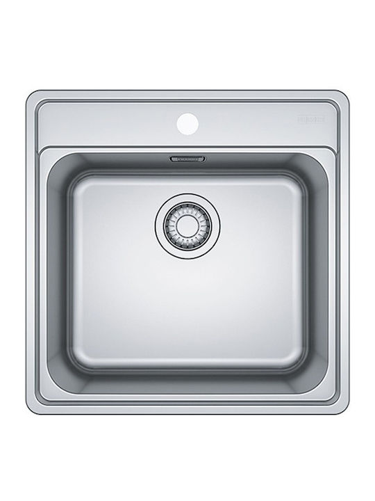 Franke Bell Bcx 610-51 1010618540 Drop-In Sink Inox W51xD51cm Silver