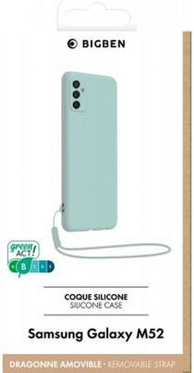 Bigben Connected Case Samsung Galaxy M52 5G In Silicone With Matching Light Blue Wrist Strap