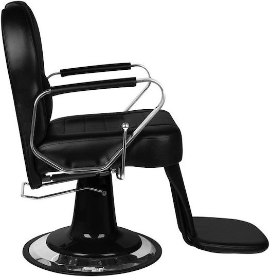 Salon Tech Καρέκλα Barbier Schwarz mit verstellbarer Höhe
