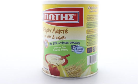 Giotis Плодовo пюре Фарин Лакте с вкус Ябълка & Круша 300гр за 6+ месеца