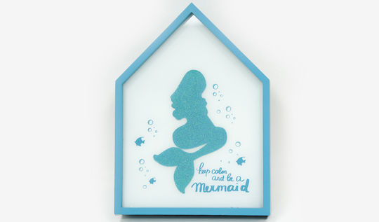 Baptism Decorations Mermaid Decoration 19x19cm