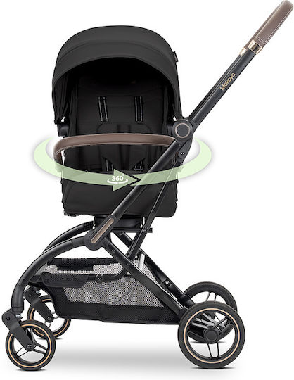 Lorelli Makaya Adjustable Baby Stroller Suitable for Newborn Black 9.15kg
