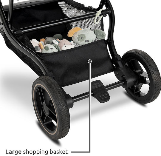 Lorelli Makaya Adjustable Baby Stroller Suitable for Newborn Black 9.15kg