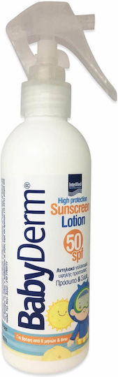 InterMed Babyderm Waterproof Baby Sunscreen Spray SPF50 200ml