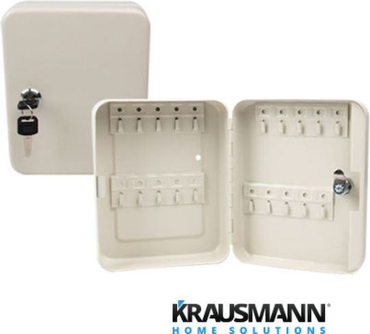Krausmann Металик Стенна Ключалка 48 Места Със Заключване 20x7.5x25см