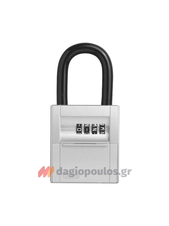 Abus Combination Key Holder with Horseshoe Metallic and Combination Dial 8 Hooks 6.5x4x15cm