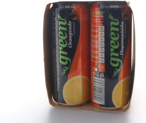 Green Cola Orange Juice with Carbonation, Sugar-Free in Box 6x330ml