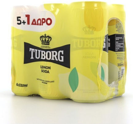 Tuborg Soft Drink Lemon with Carbonation in Box 47742 6x330ml