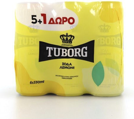 Tuborg Soft Drink Lemon with Carbonation in Box 47742 6x330ml