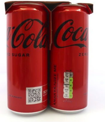Coca-Cola Zero Băutură Răcoritoare Carbogazoasă Fără Zahăr în Cutie 8x330ml