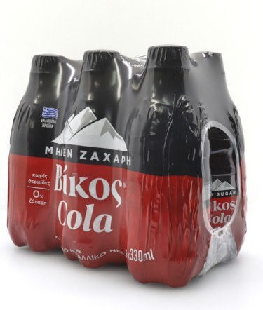Vikos Кола с Газировка, Без Захар в Бутилка 56253 6x330мл