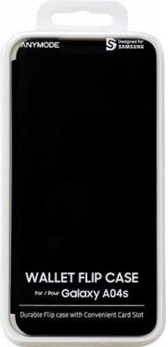 Samsung Folio Case Samsung Galaxy A04s Folio Flip Wallet Card Holder Black