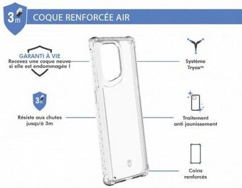 Force Case Reinforced Case Oppo Find X5 Air Transparent