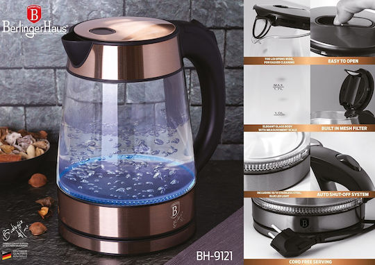 Berlinger Haus Kettle 1.7lt 2200W Copper