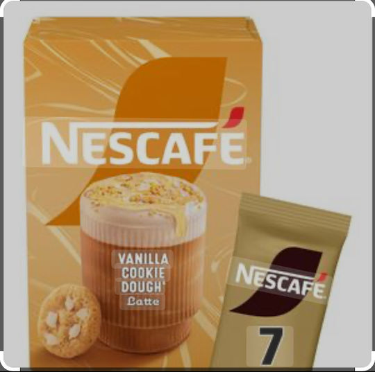 Nestle Instant Coffee Nescafe Vanilla Cookie vanilla cookie dough Ground ,7 Sachets