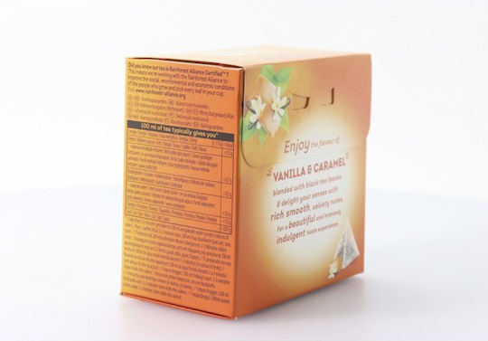 Lipton Μαύρο Τσάι 20 Φακελάκια 1.7gr με Άρωμα Καραμέλα & Βανίλια