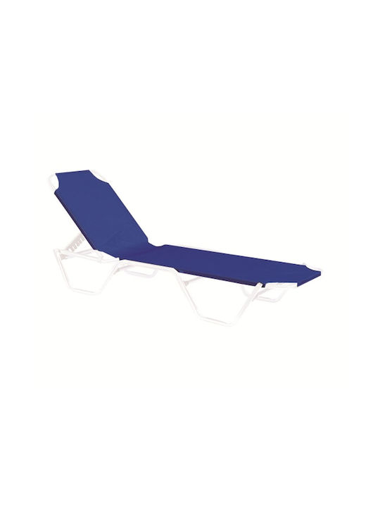 Woodwell Sun Lounger Canvas Creta Blue 199x62cm. Α281,1