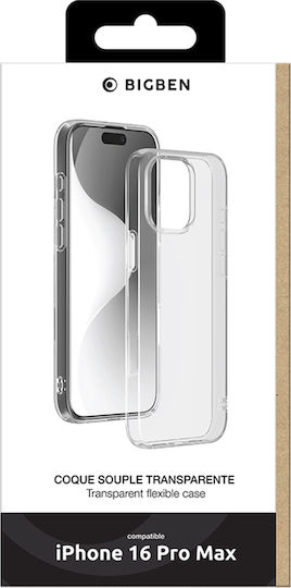 Bigben Case iPhone 16 Pro Max Flexible Silisoft Anti-Yellowing Transparent