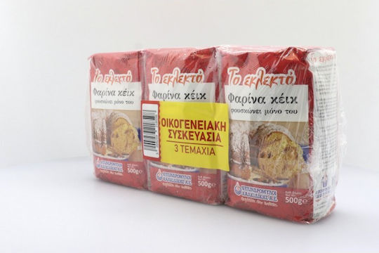 Kylindromyloi CHalkidikis Flour Self-Rising (3x 500gr ) 1.5kg
