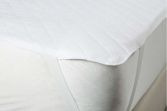 Nima Protective Cover King Size with Elastic Bands Abbraccio White 180x200cm