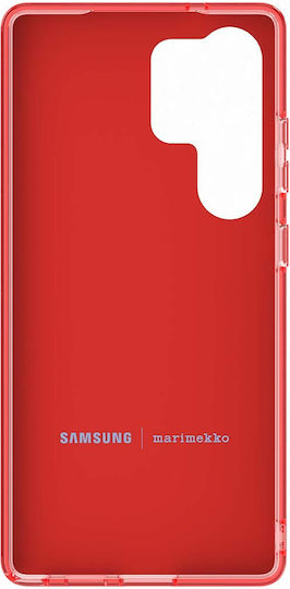 Samsung Cover Samsung Galaxy S25 Ultra Floral Pattern Unikko Red