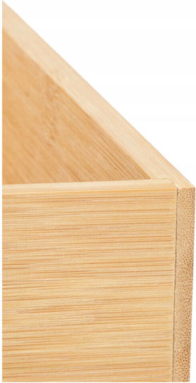 Kipit Floor Bathroom Shelf Bamboo with 3 Shelves 26x17x70cm Beige