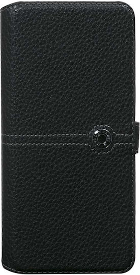 Husă Façonnable Samsung Galaxy A70 Book Sellier Lacquered Buton Negru