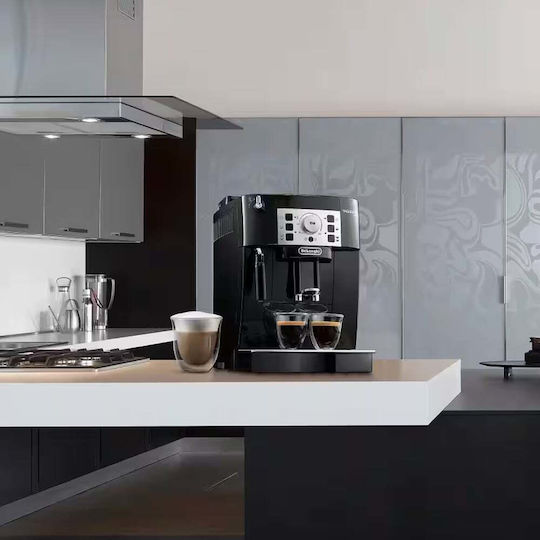 De'Longhi Magnifica Αυτόματη Μηχανή Espresso 1450W Πίεσης 15bar με Μύλο Άλεσης Μαύρη
