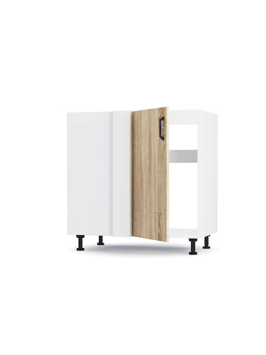 Modest Corner Cabinet Floor Sonoma 80x48x82pcs