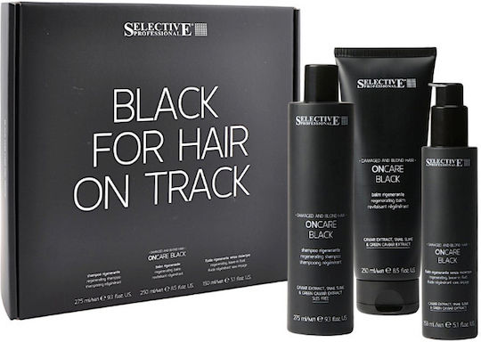 Selective Professional Black Kit Haarpflege-Set mit Shampoo & Konditionierer 3 Stück