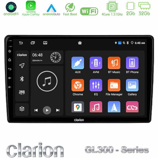 Clarion Ηχοσύστημα Αυτοκινήτου για Skoda Kodiaq 2022-2023 (Bluetooth/USB/AUX/WiFi/GPS/Apple-Carplay/Android-Auto) με Οθόνη Αφής 10"