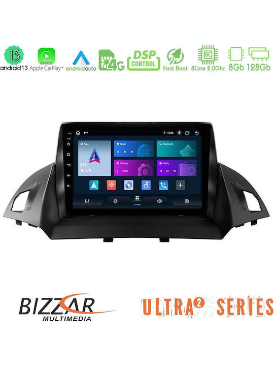 Bizzar Car Audio System for Ford C-Max / Kuga 2011+ (Bluetooth/USB/WiFi/GPS/Apple-Carplay/Android-Auto) with Touch Screen 9"