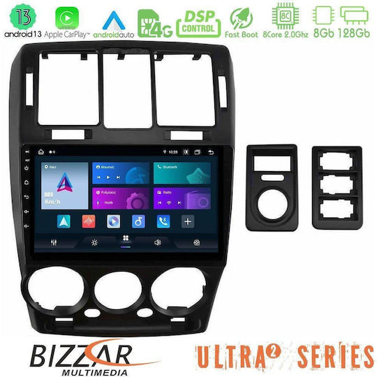 Bizzar Auto-Audiosystem für Hyundai Getz 2002-2009 (Bluetooth/USB/WiFi/GPS/Apple-Carplay/Android-Auto) mit Touchscreen 9"