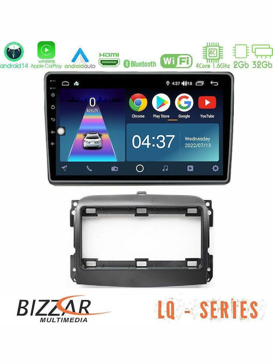 Bizzar Car Audio System for Fiat 500L 2012-2018 (Bluetooth/USB/WiFi/GPS/Apple-Carplay/Android-Auto) with Touch Screen 10"