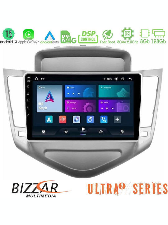 Bizzar Auto-Audiosystem für Chevrolet Cruze 2009-2012 (Bluetooth/USB/WiFi/GPS/Apple-Carplay/Android-Auto) mit Touchscreen 9"