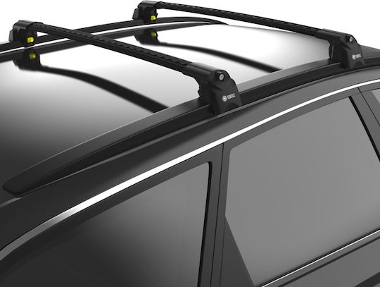 Turtle Багажници за покрив Алуминий Air2 за Mercedes-Benz C Class Seat Алтеа / Ибица Volkswagen Тигуан (с крака за покривен багажник и заключване)