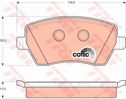 Trw Moto Disc Brake Pad Set