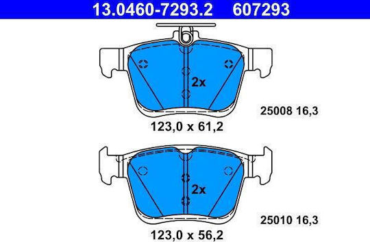 Brake Pads Audi A3 8v1 Ate 13046072932