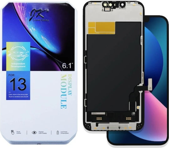 Οθόνη Jk Lcd Unit Complete με Μηχανισμό Αφής για iPhone 13 (Μαύρο)