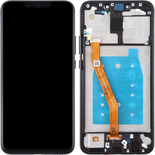 Екран със Сензорен Механизъм и Рамка за Huawei Mate 20 Lite SNE-AL00, SNE-LX1 (Черен)