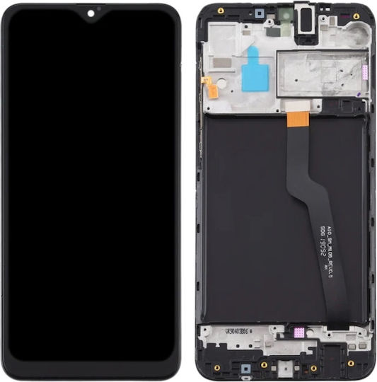 O ecran cu Mecanism Tactil și Cadru pentru Samsung Galaxy A10 (Negru)
