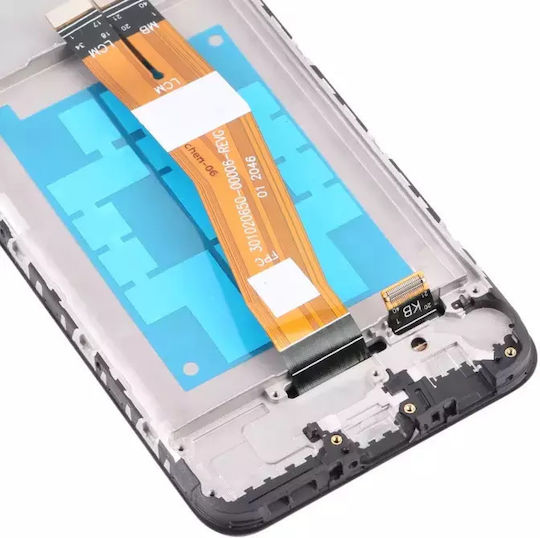 Screen with Touch Mechanism and Frame for Samsung Galaxy A03s A037G (Black)