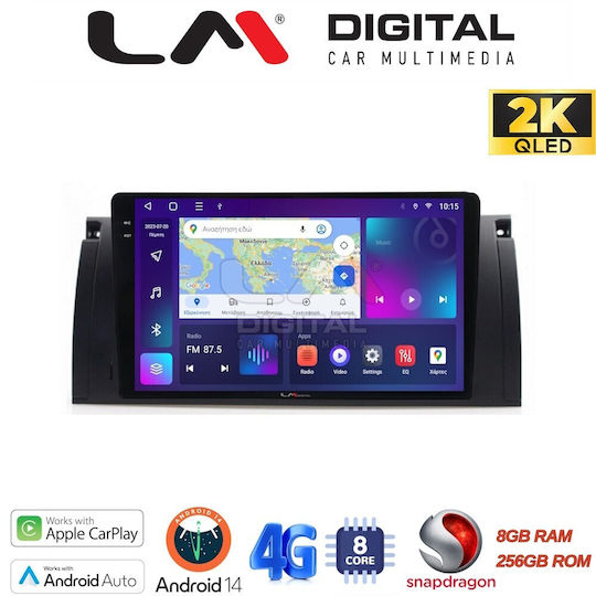 LM Digital Car Audio System for BMW X5 2002 > 2004 (Bluetooth/USB/WiFi/GPS/Apple-Carplay/Android-Auto) with Touch Screen 9.5"