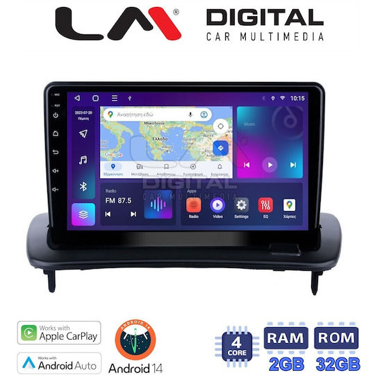 LM Digital Автомобилна Аудио Система (Блутут/USB/WiFi/GPS/Apple-Carplay/Android-Auto) с Тъчскрийн 9"