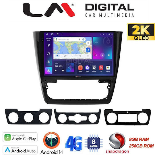 LM Digital Ηχοσύστημα Αυτοκινήτου για Skoda Yeti 2014> (Bluetooth/USB/WiFi/GPS/Apple-Carplay/Android-Auto)