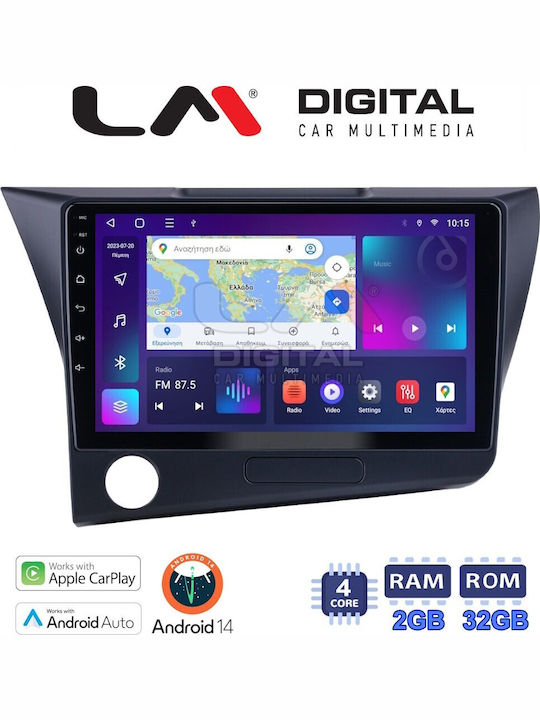 LM Digital Auto-Audiosystem CRZ 2010 - 2017 (Bluetooth/USB/WiFi/GPS/Apple-Carplay/Android-Auto) mit Touchscreen 9"