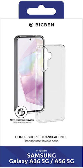 Bigben Verbundenes Case Samsung Galaxy A36 5G/A56 5G Weiche Tpu Anti-Gelbfärbung Transparente