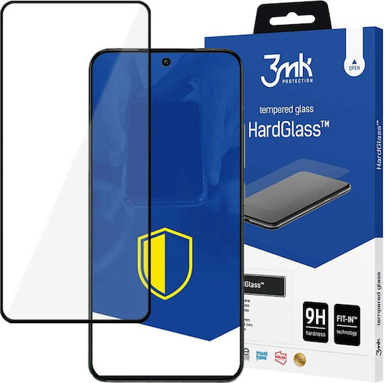 3MK Vollflächig gehärtetes Glas Schwarz (Xiaomi 14)